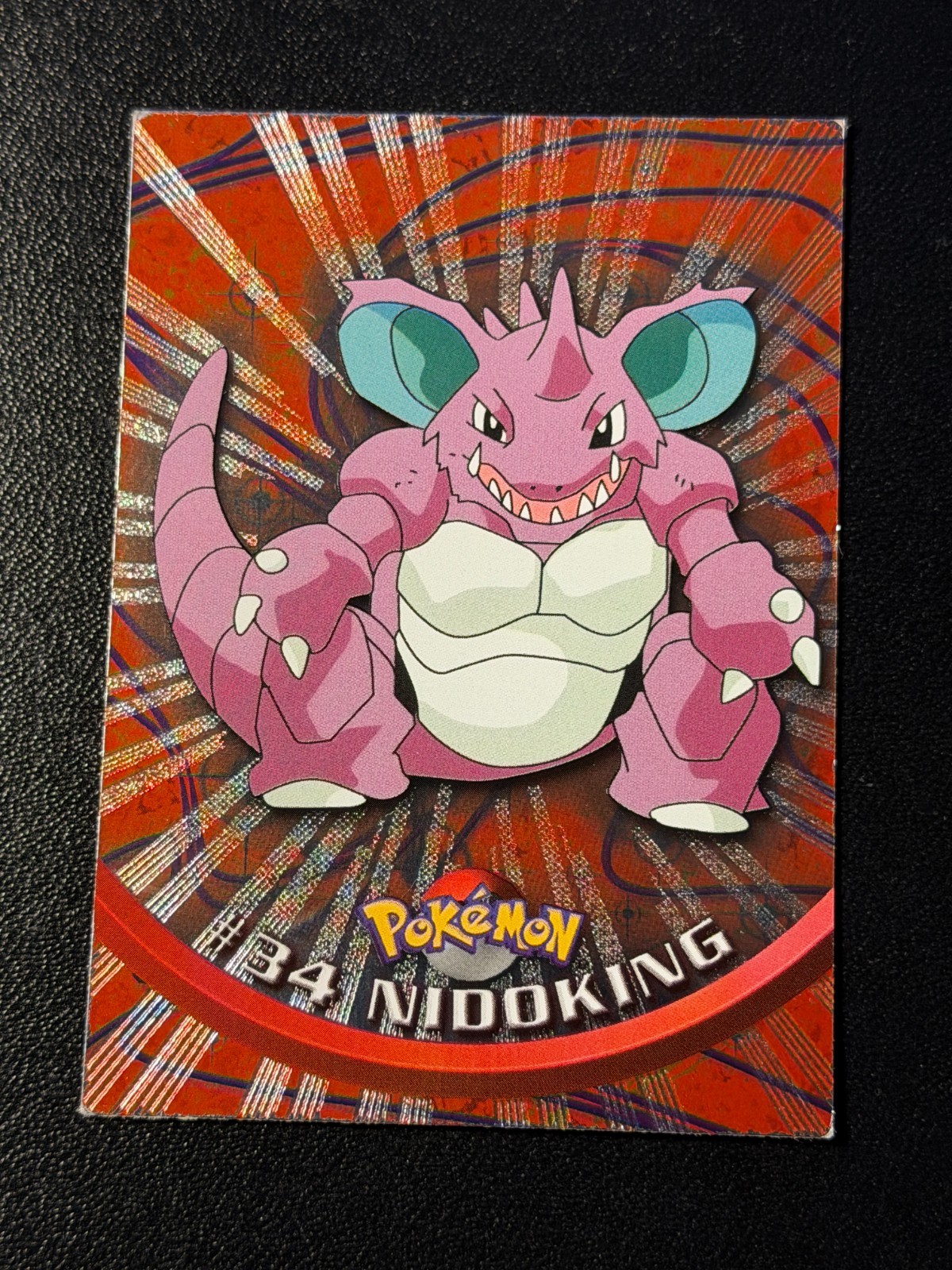 Nidoking 34 Sun Rays Holo Foil Pokemon Topps