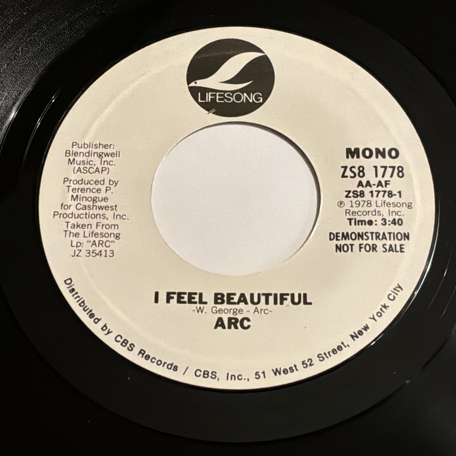 Arc: I Feel Beautiful / (Same) 45 - Lifesong