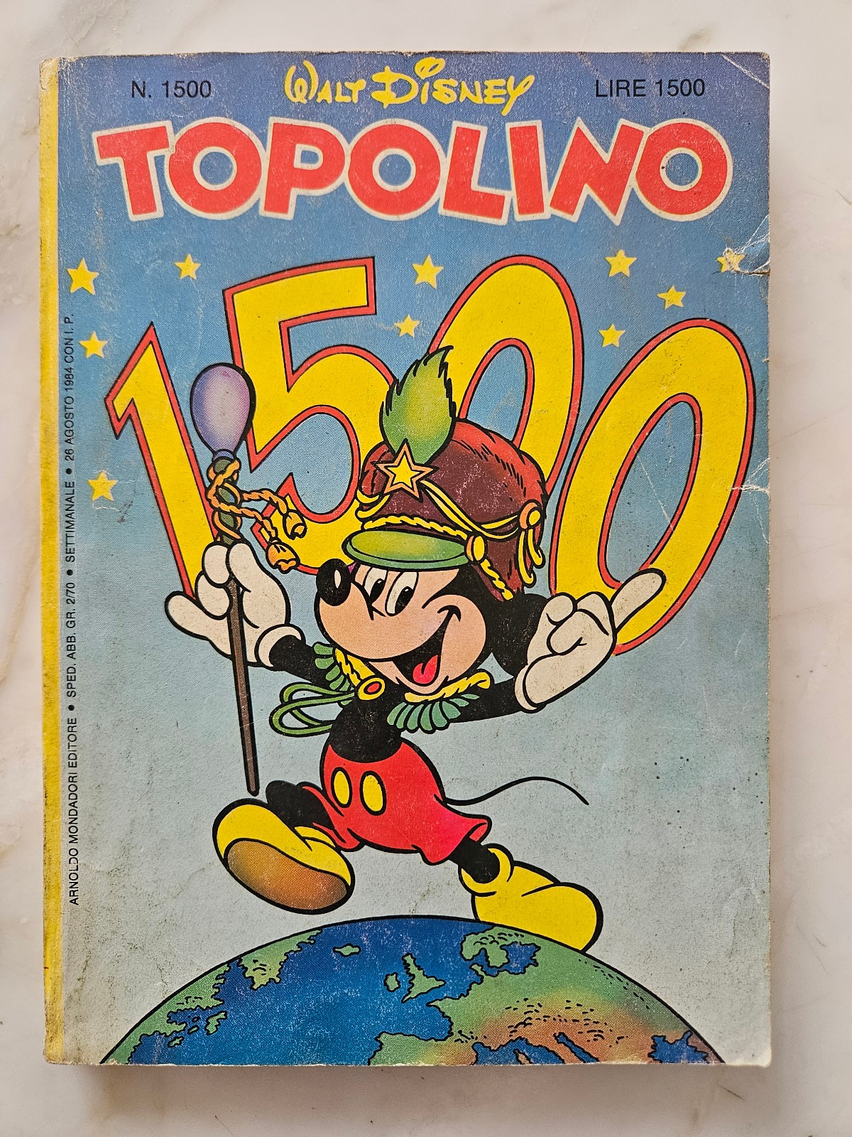 Topolino libretto n.  1500 - 1984 - buono/ottimo  con 80 pagine speciali