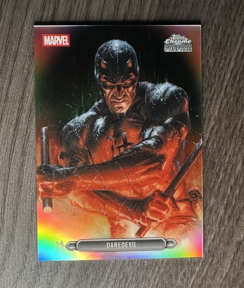 2026 Topps Chrome Marvel Comics Fanfara Daredevil rifrattore #FF-11