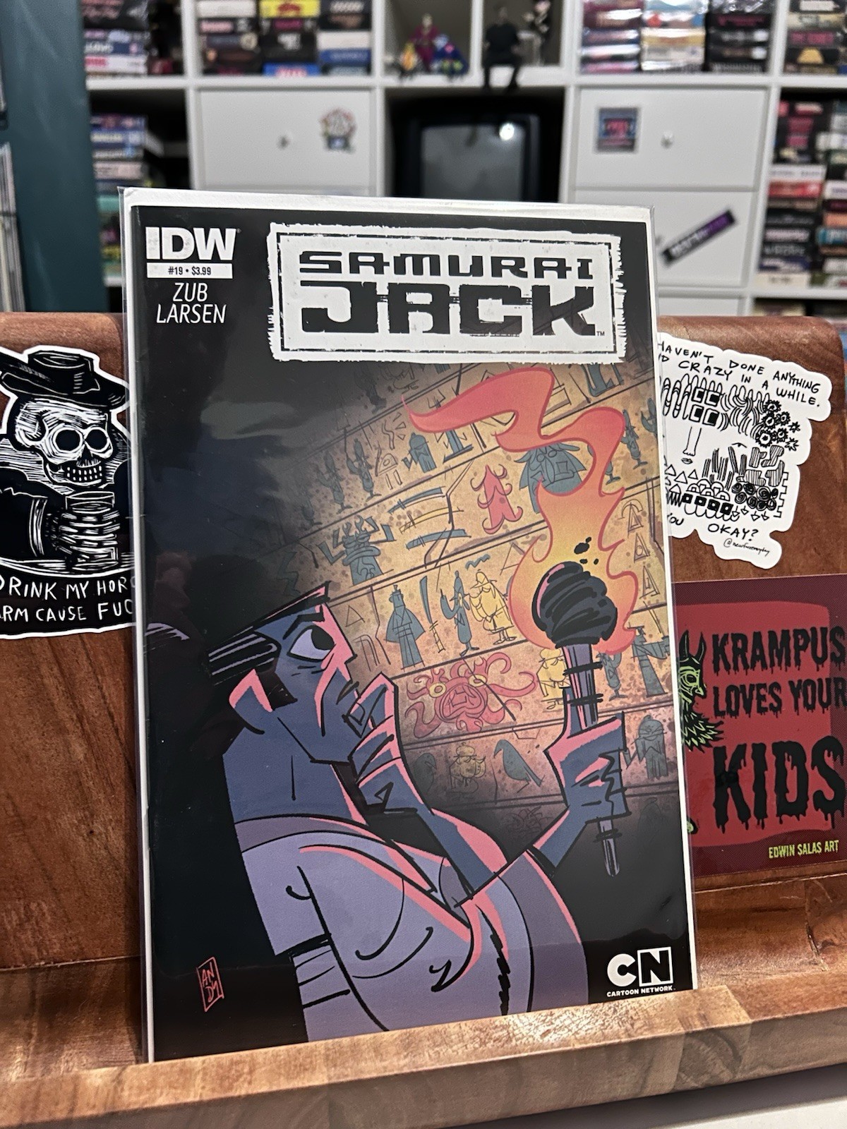 Samurai Jack #19 V+ IDW Comics 2015 Cartoon Network rara stampa bassa fuori produzione HTF