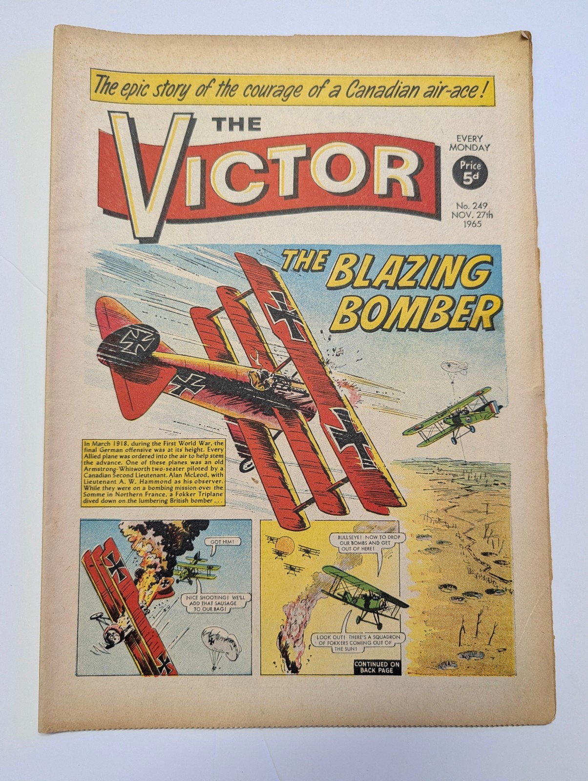 The Victor Comic, No 249, November 27th 1965.