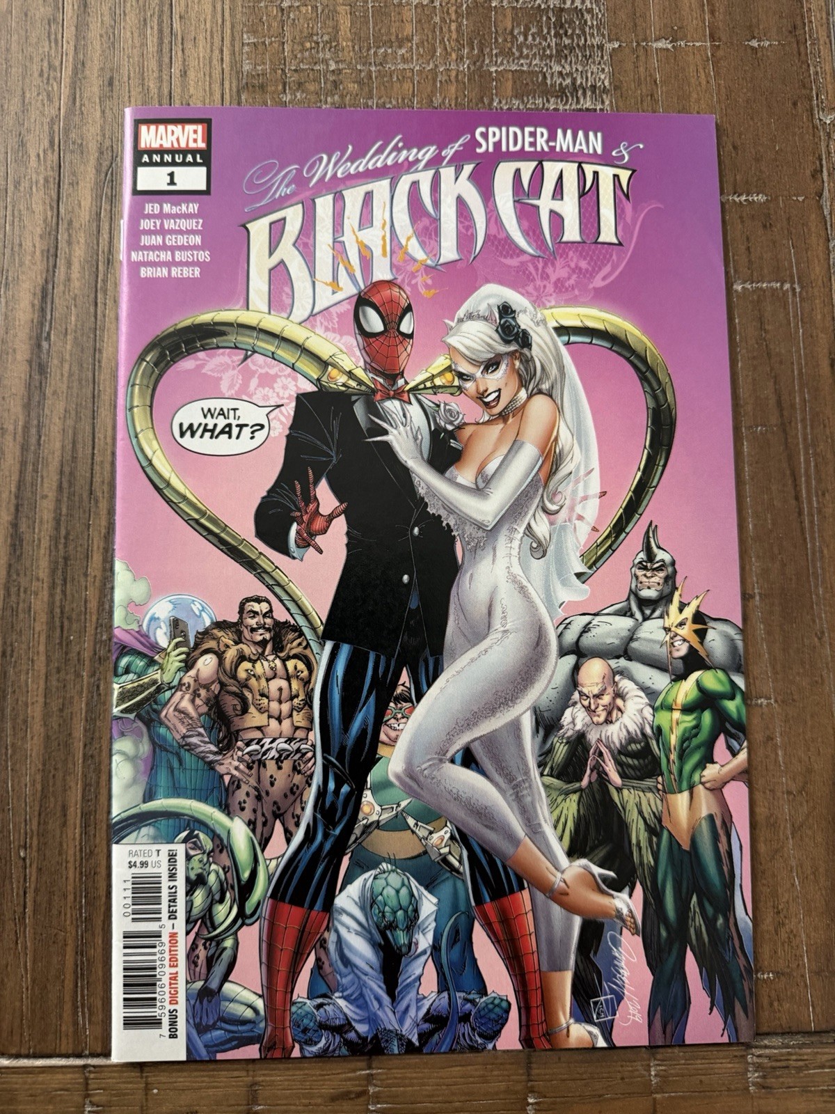 Gatto Nero Annuale 1 Jed MacKay J Scott Campbell Marvel 2019 Spider-Man Matrimonio