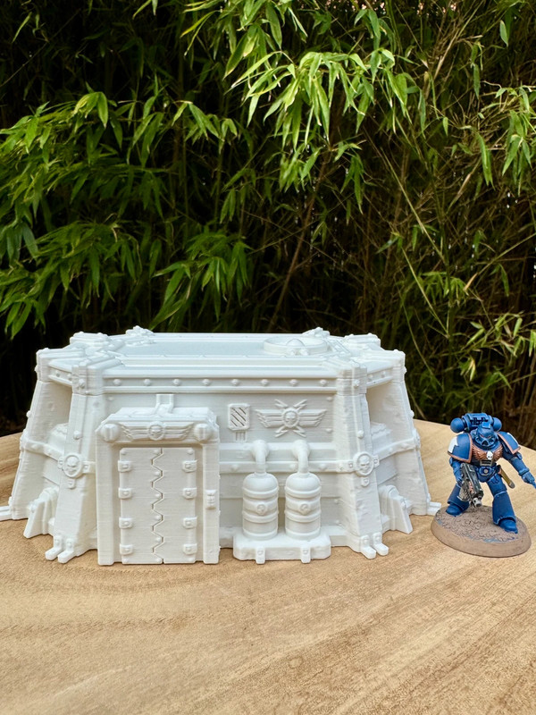 Bunker Large / Fortin de Commandement – Décor gothique sci-fi (compatible Warhammer 40k)