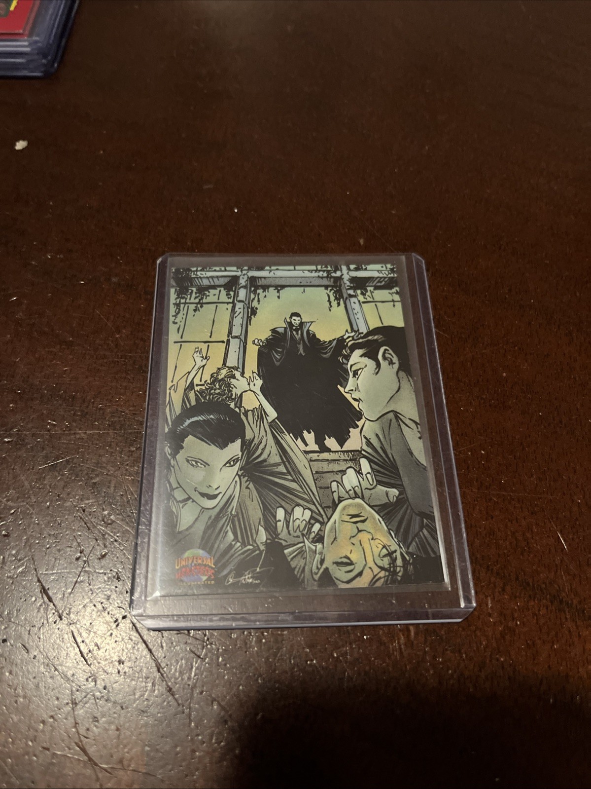 Dracula - 1994 Topps Universal Monsters Illustrated #5 Trading Card quasi nuova