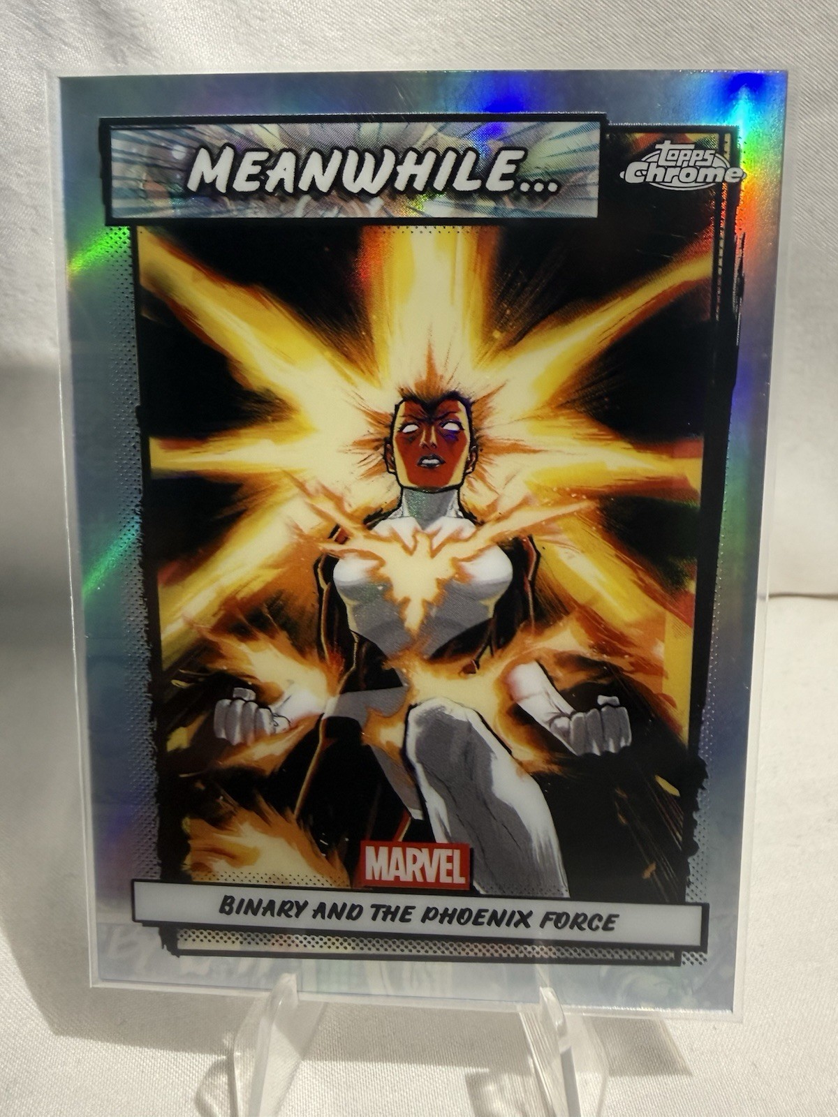 2026 Topps Chrome Marvel Comics INTANTO - BINARIO E LA FORZA DELLA FENICE #MW-19