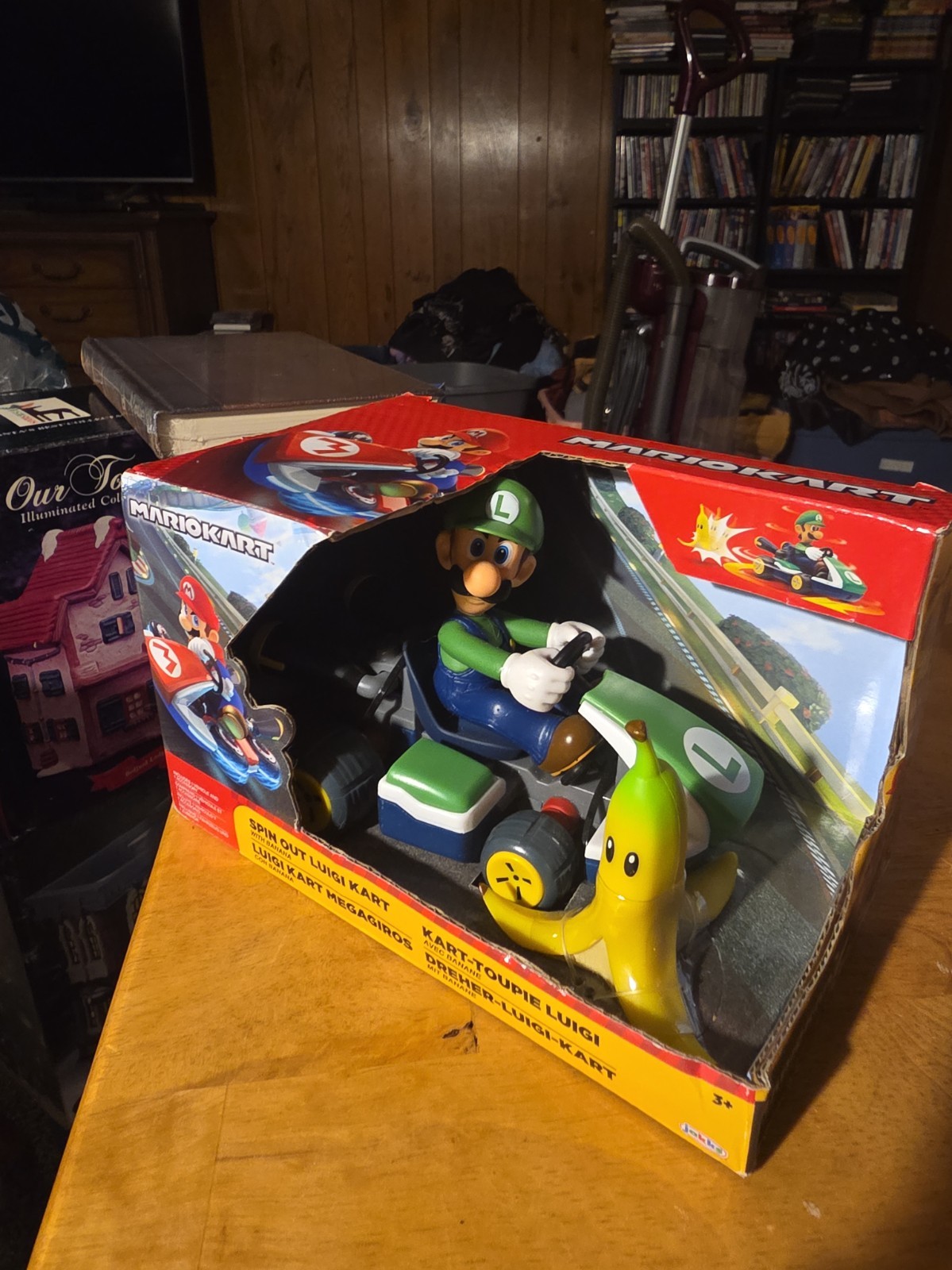 Jakks Nintendo Spin Out Super Mario Bros Kart - Luigi - Works Well!