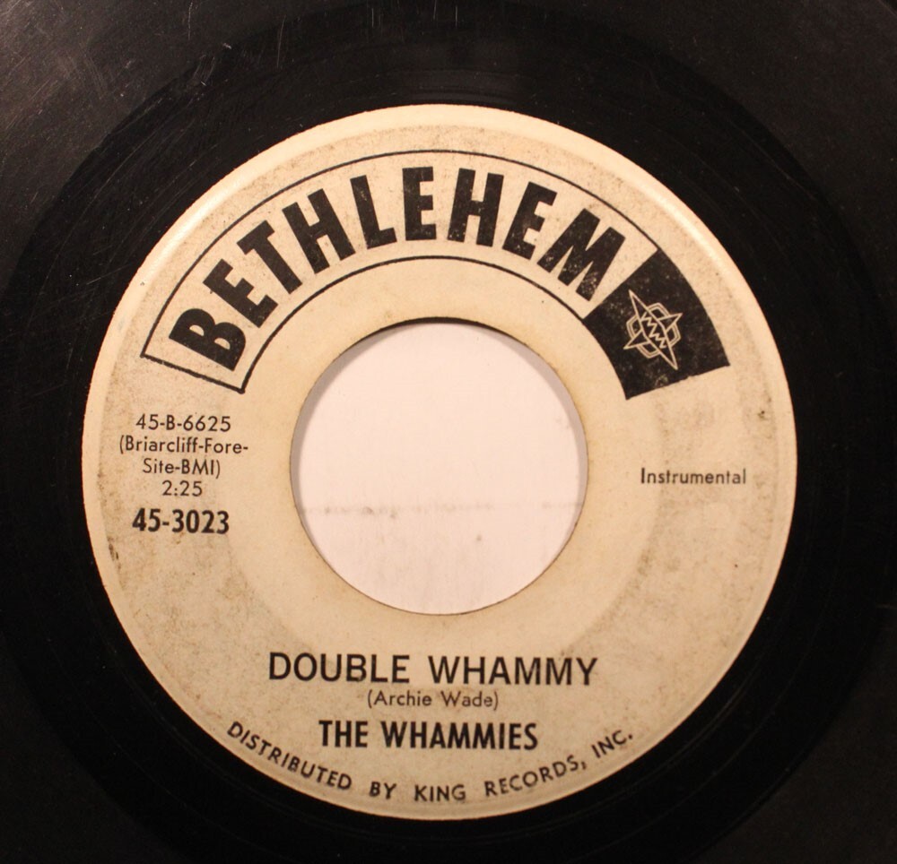 Hear! R&b Instr. Promo 45 The Whammies - Double Whammy / Walk On Betlemme