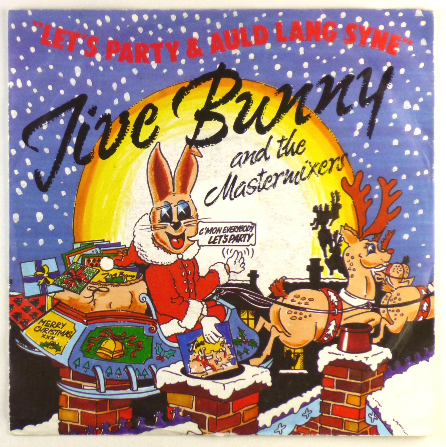 7" Single - Jive Bunny - Let's Party & Auld Lang Syne - S1650