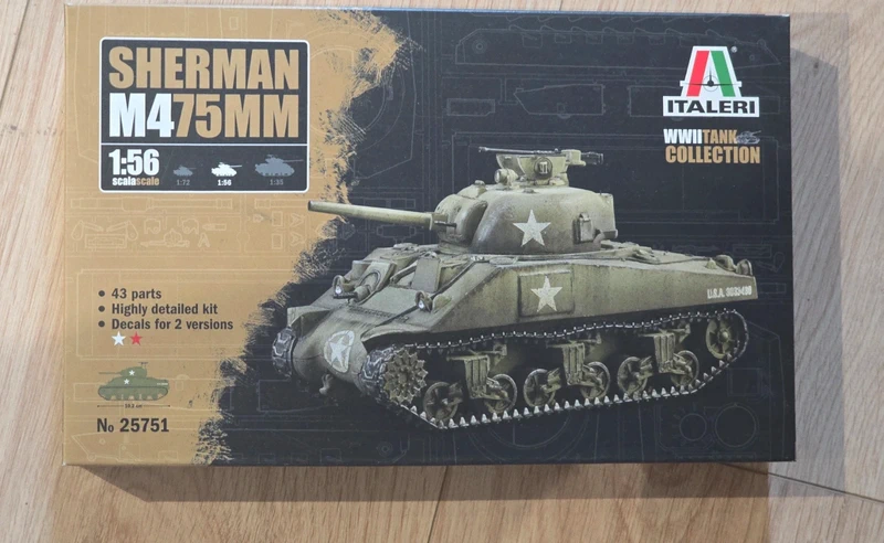 Bolt action 1/56 US sherman tank