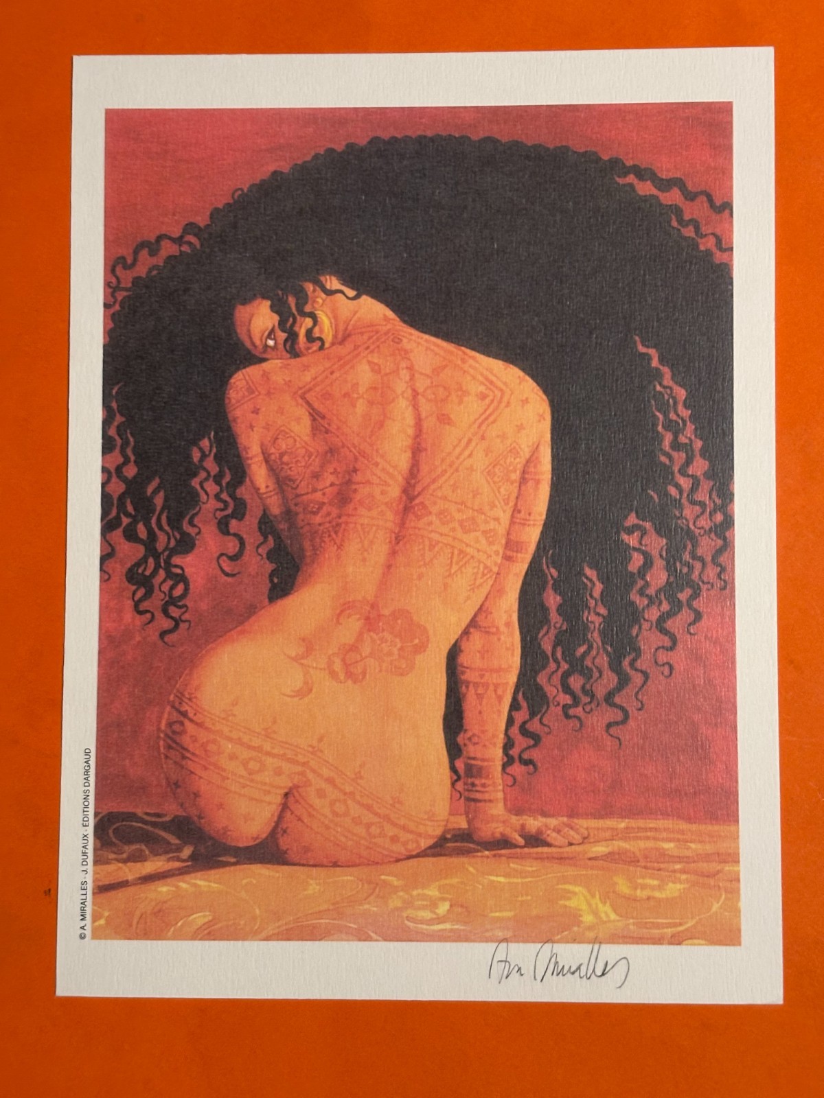 MIRALLES  EX LIBRIS SIGNE DJINN  17 X 24 TONNERRE DE BULLES  NEUF