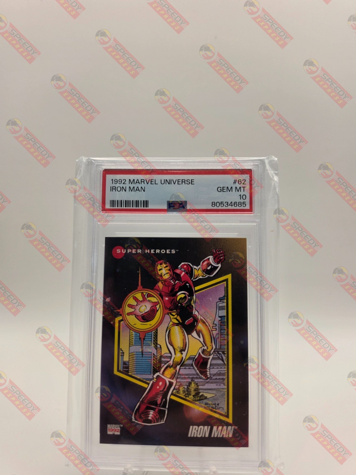 1992 Marvel Universe Iron Man #62 PSA 10 GEMME OTTIME CONDIZIONI