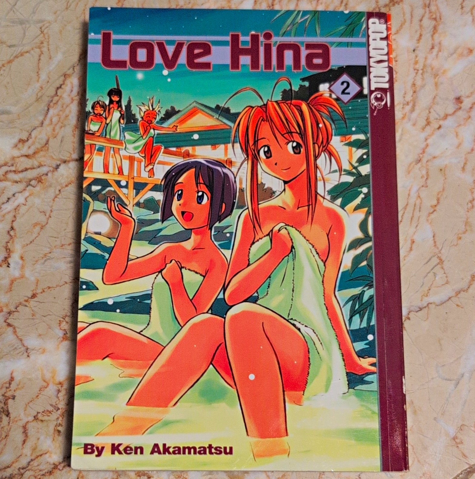 Love Hina Vol. 2 #2 Manga TPB copertina morbida commedia inglese colore Ken Akamatsu