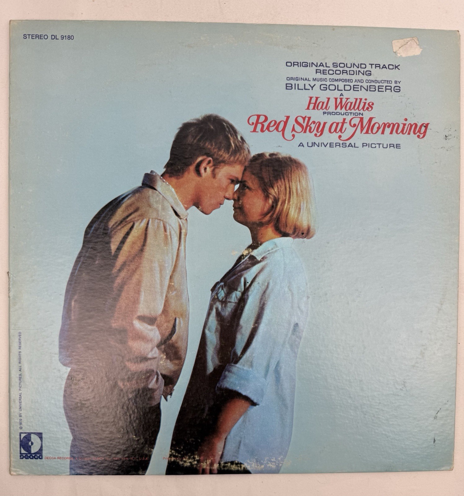 Red Sky at Morning Original Soundtrack Billy Goldenberg Decca Vinyl LP DL#101