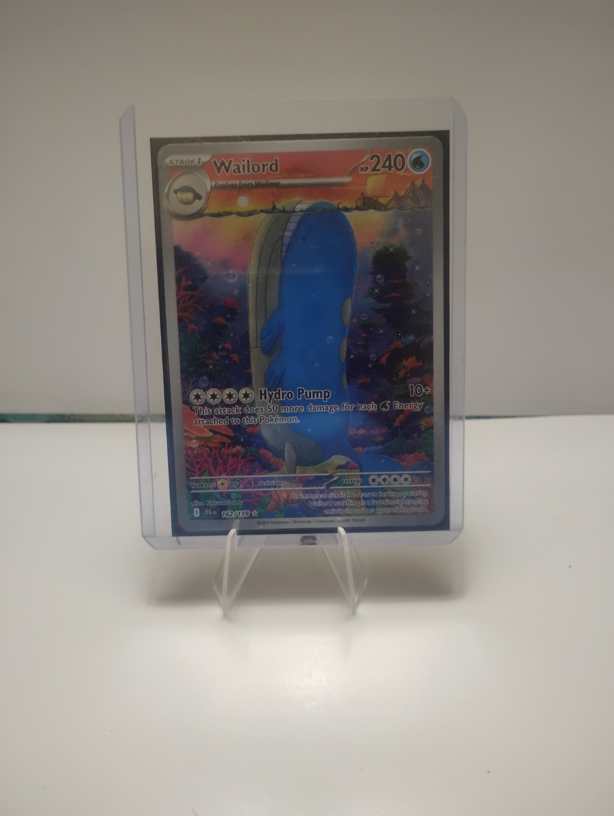 Pokémon TCG SV-Viaggio Insieme Wailord #162/159 Illustrazione Rara
