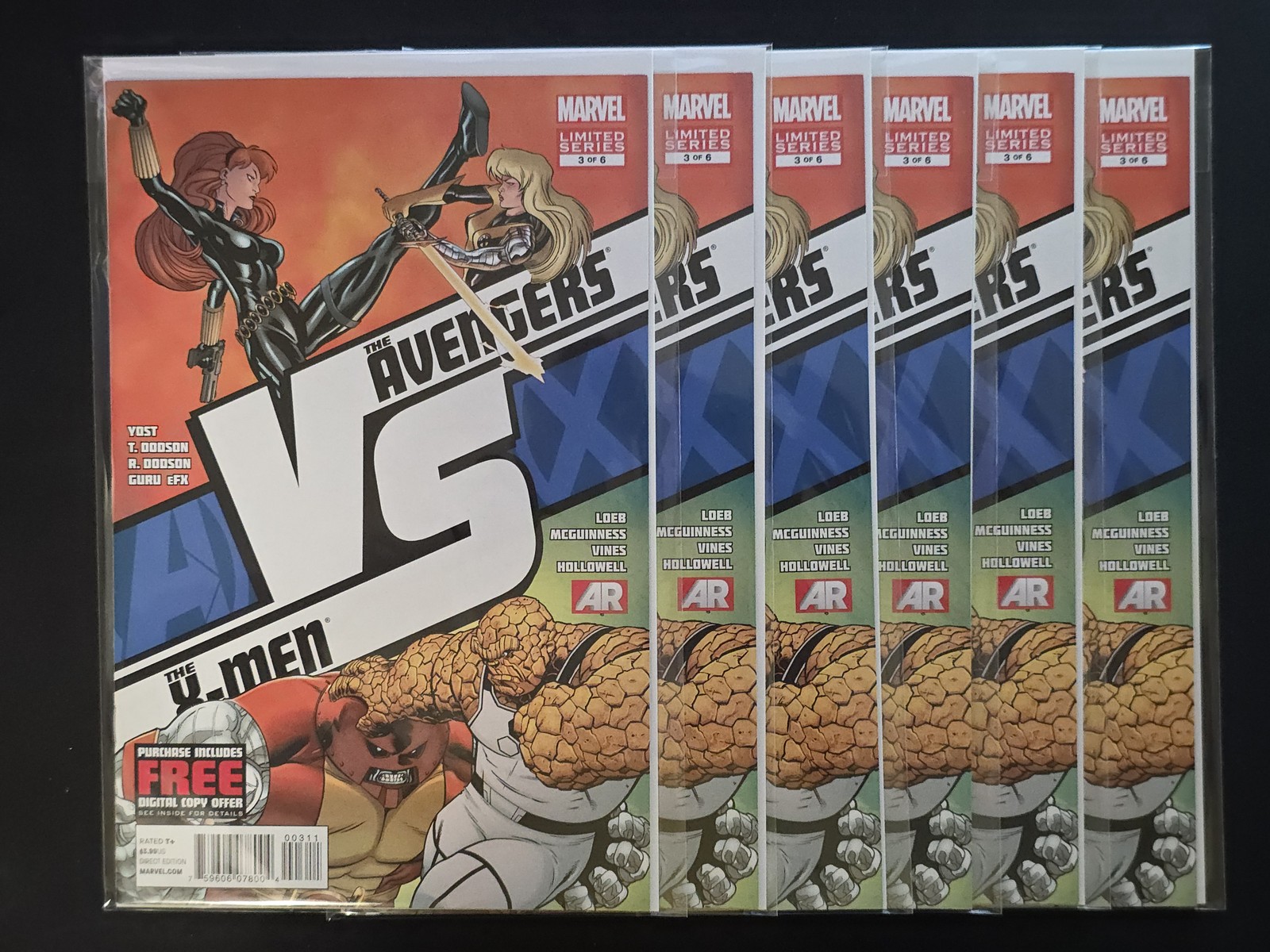 (LOTTO 6) AVX VS #s 3 3 3 3 3 e 3 Marvel 2012 VFNM vedi foto