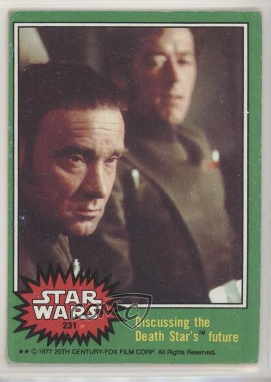 1977 Topps Star Wars Discussing the Death Star's Future #231 0f6