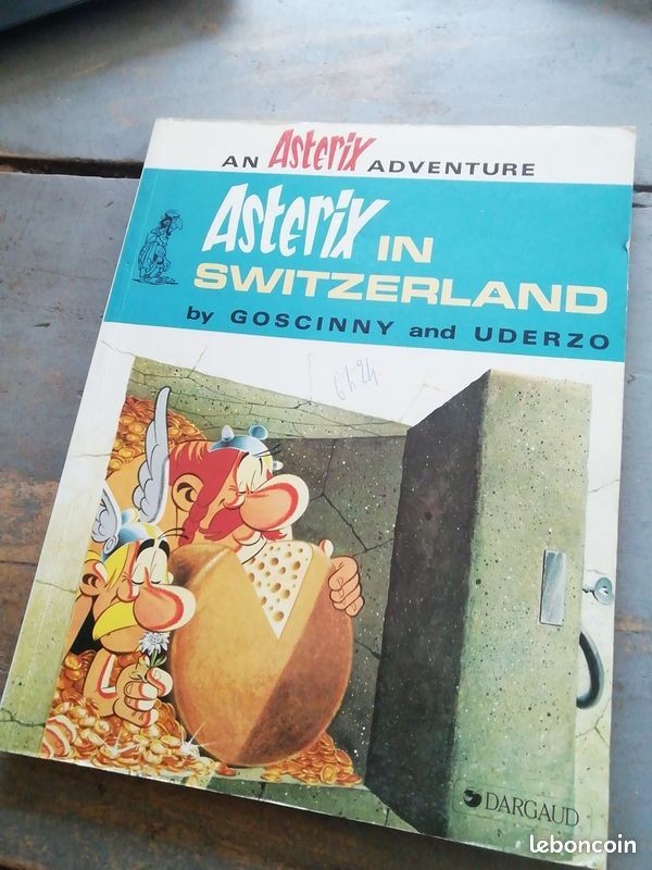 Bd asterix in switzerland dargaud éditeur 1983 ANGLAIS