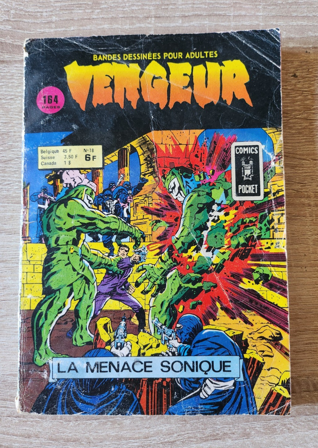 BD Vengeur : la menace sonique N°18 - Comics Pocket 1976