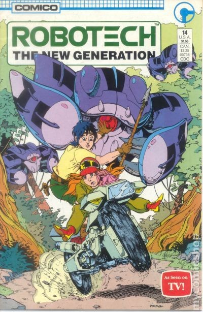 Robotech La Nuova Generazione #14 FN 1987 Immagine Stock