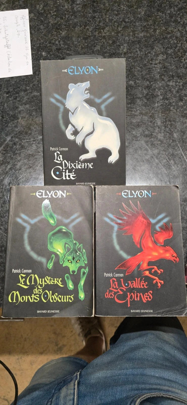 Lot de 3 Livre Elyon, Tome 1 à 3