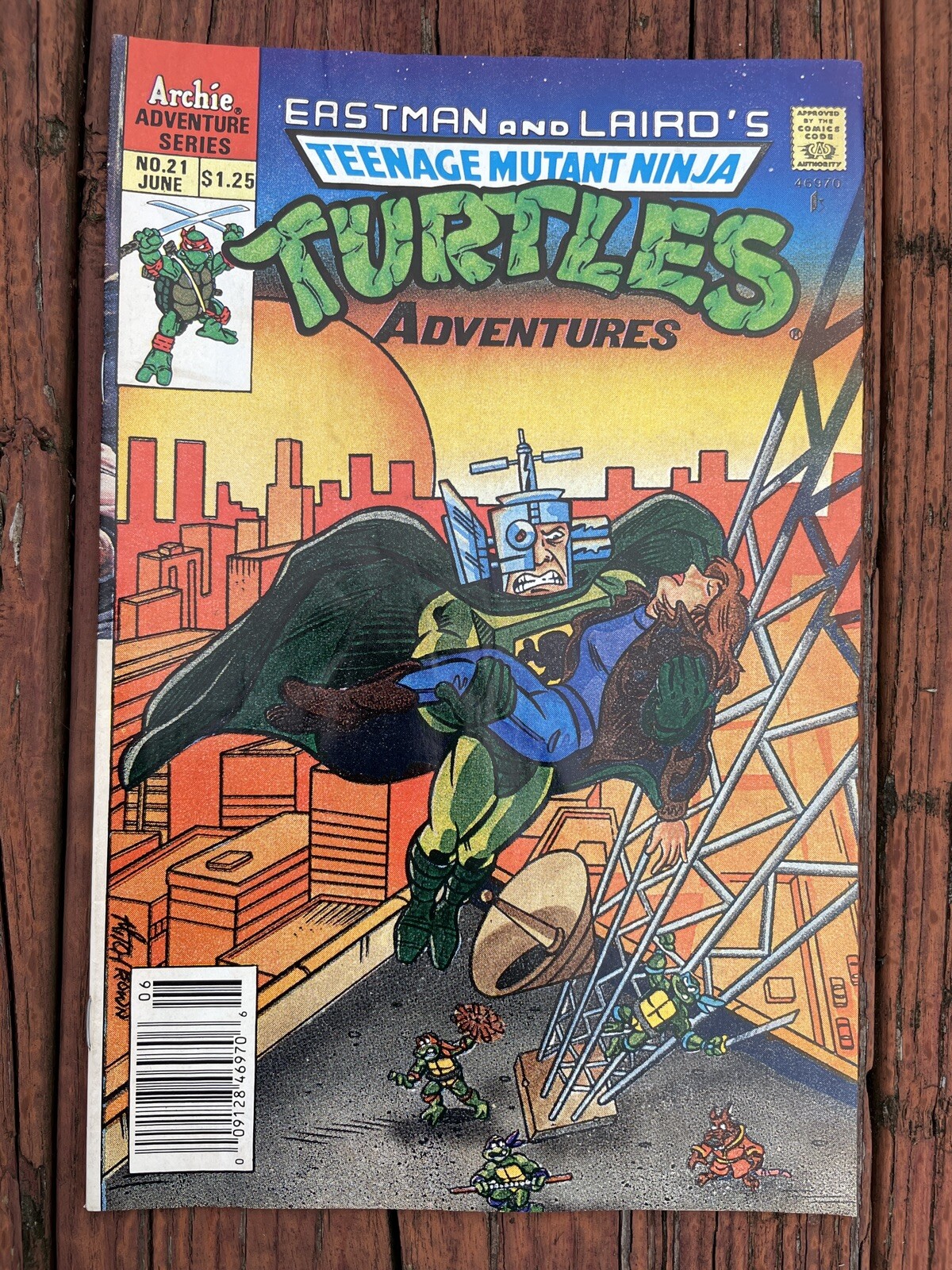TEENAGE MUTANT NINJA TURTLES ADVENTURES # 21 June 1991 Comic TMNT