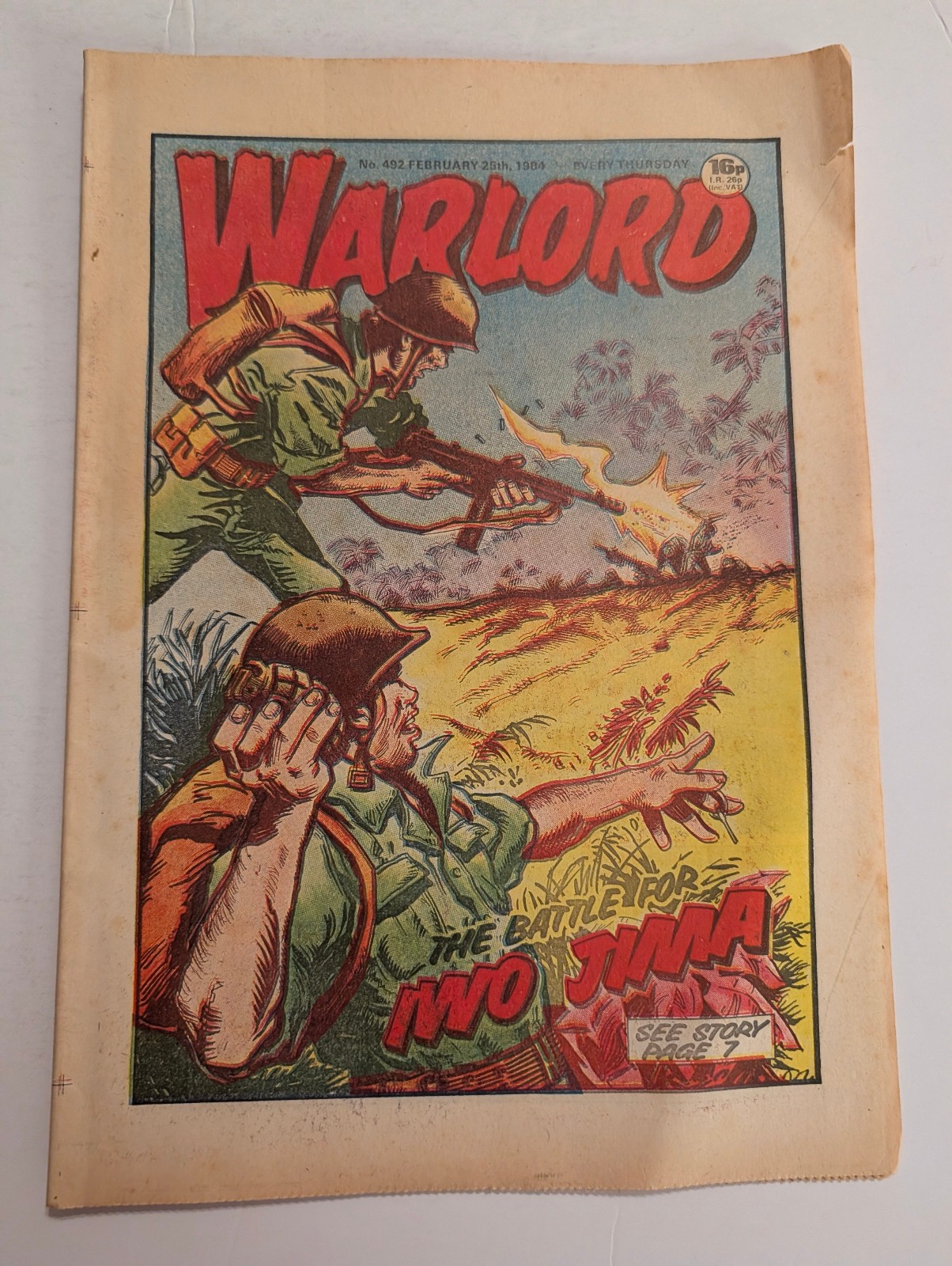 Warlord Comic No 492, February 25th 1984.