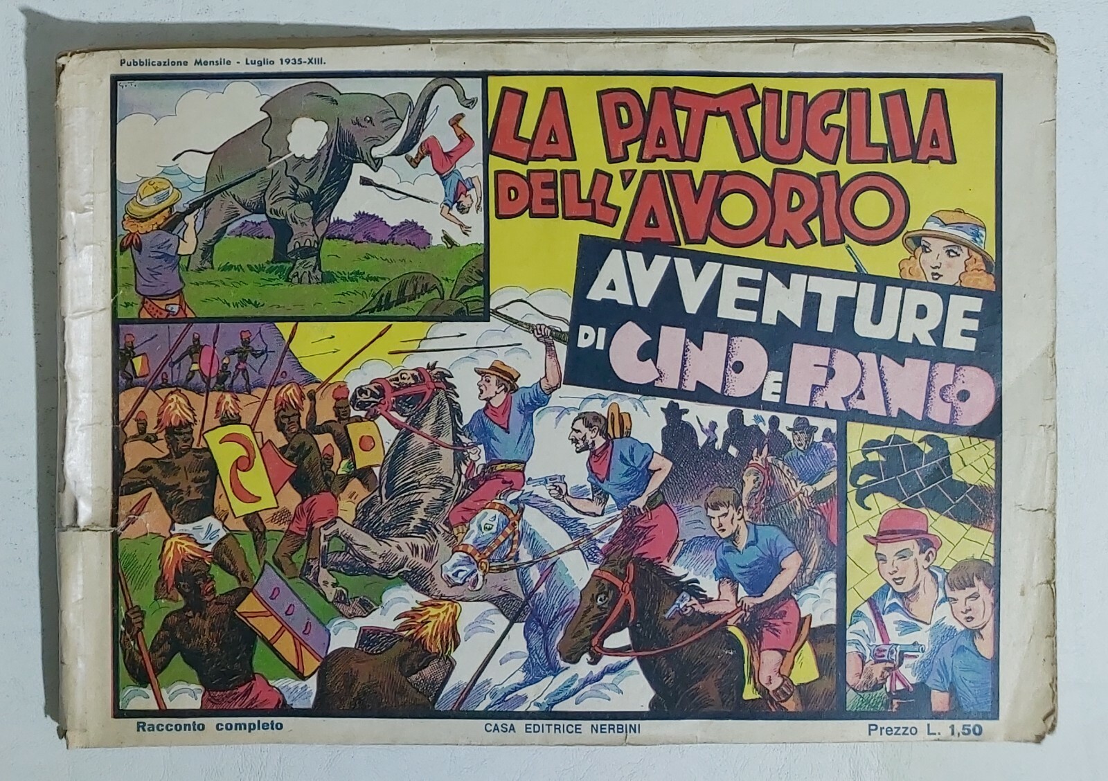 14688 Avventure Cino e Franco n. 3 - La pattuglia dell'avorio - 1935