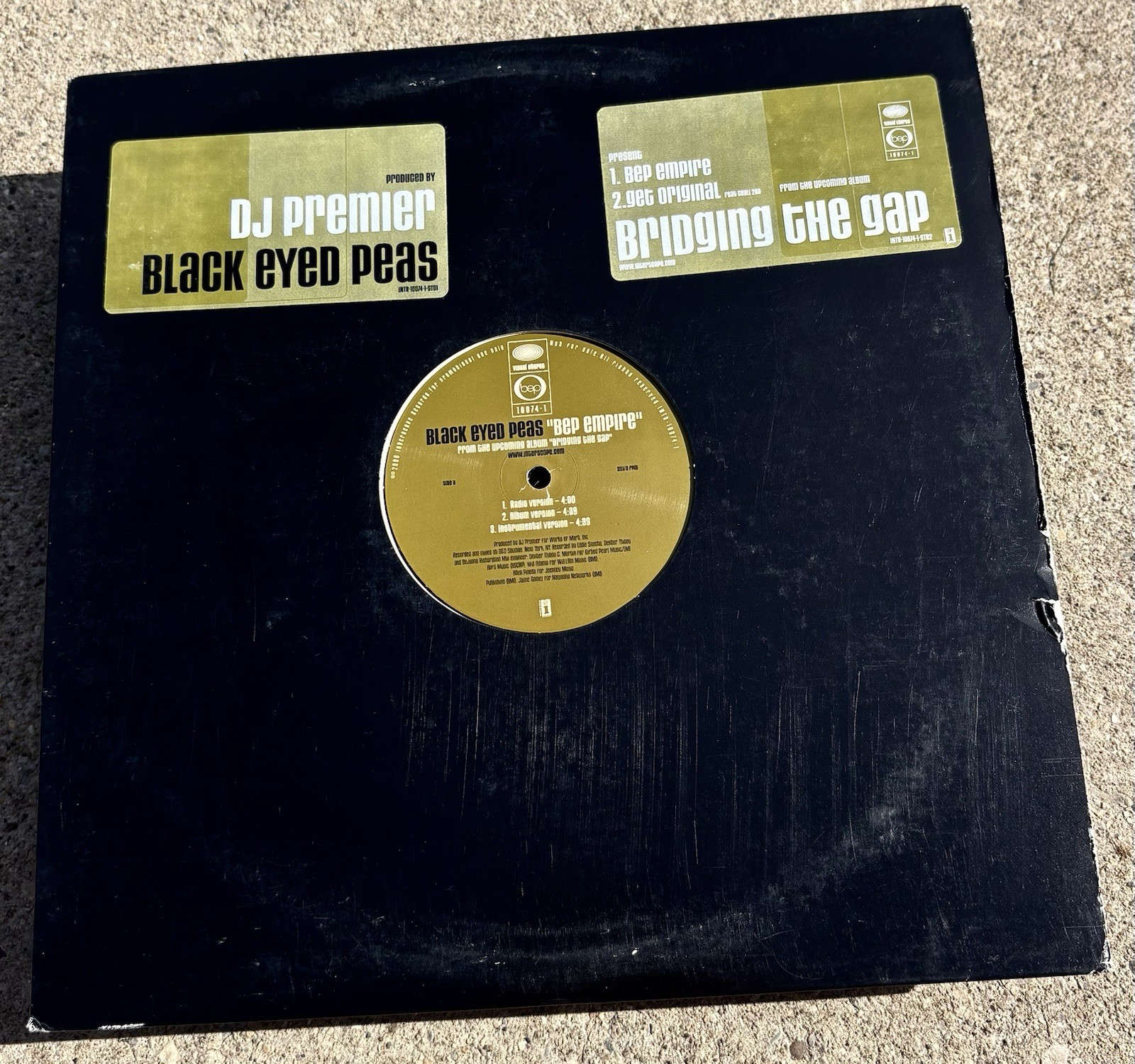 DJ PREMIER BLACK EYED PEAS Vinyl Record BEP Empire