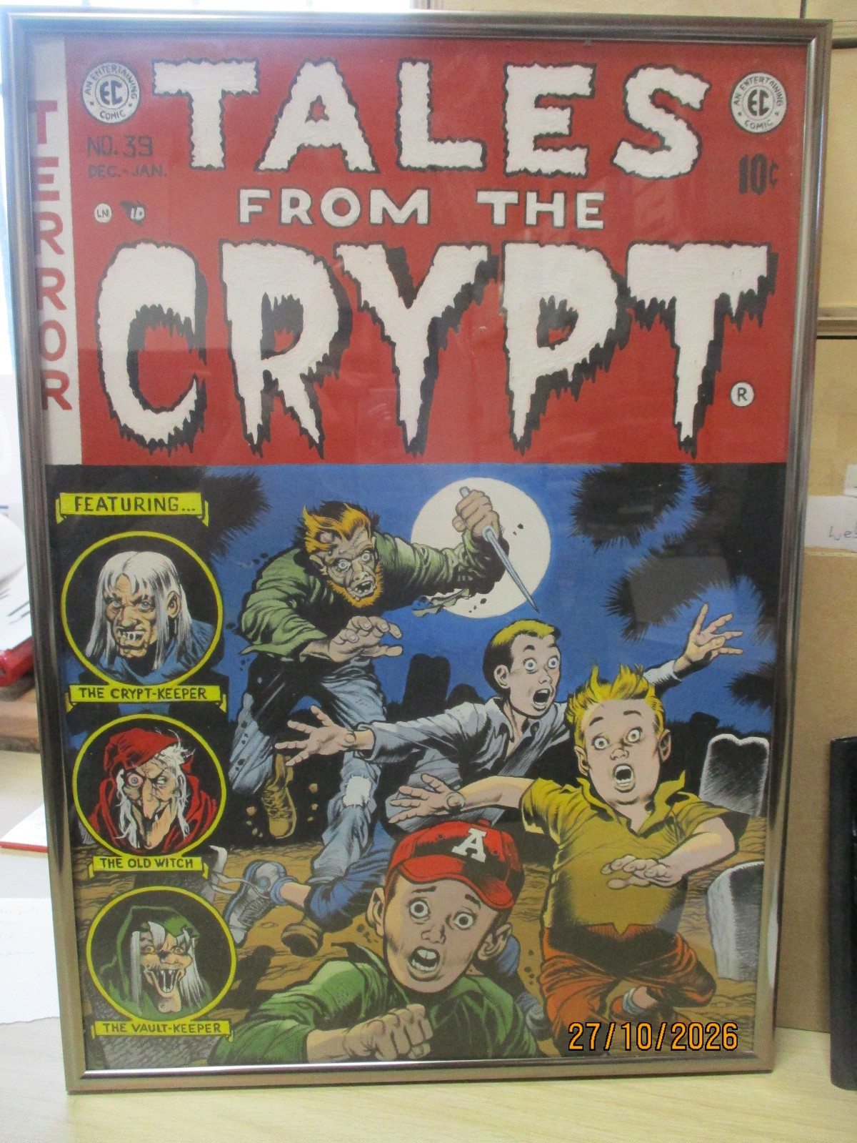 Copertina - Tales from the Crypt # 39 - disegnata da Askin 43 x 30 cm