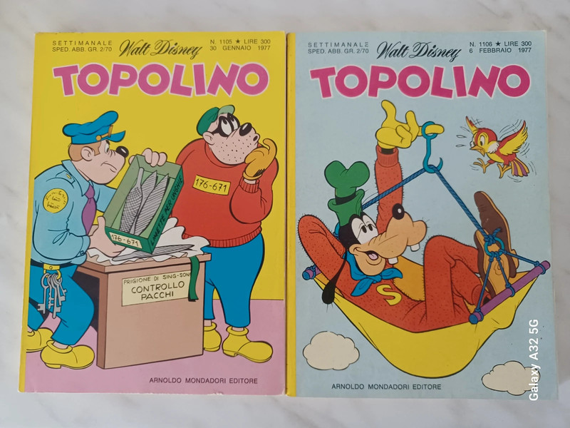 Topolino Walt Disney numeri 1105 e 1106
