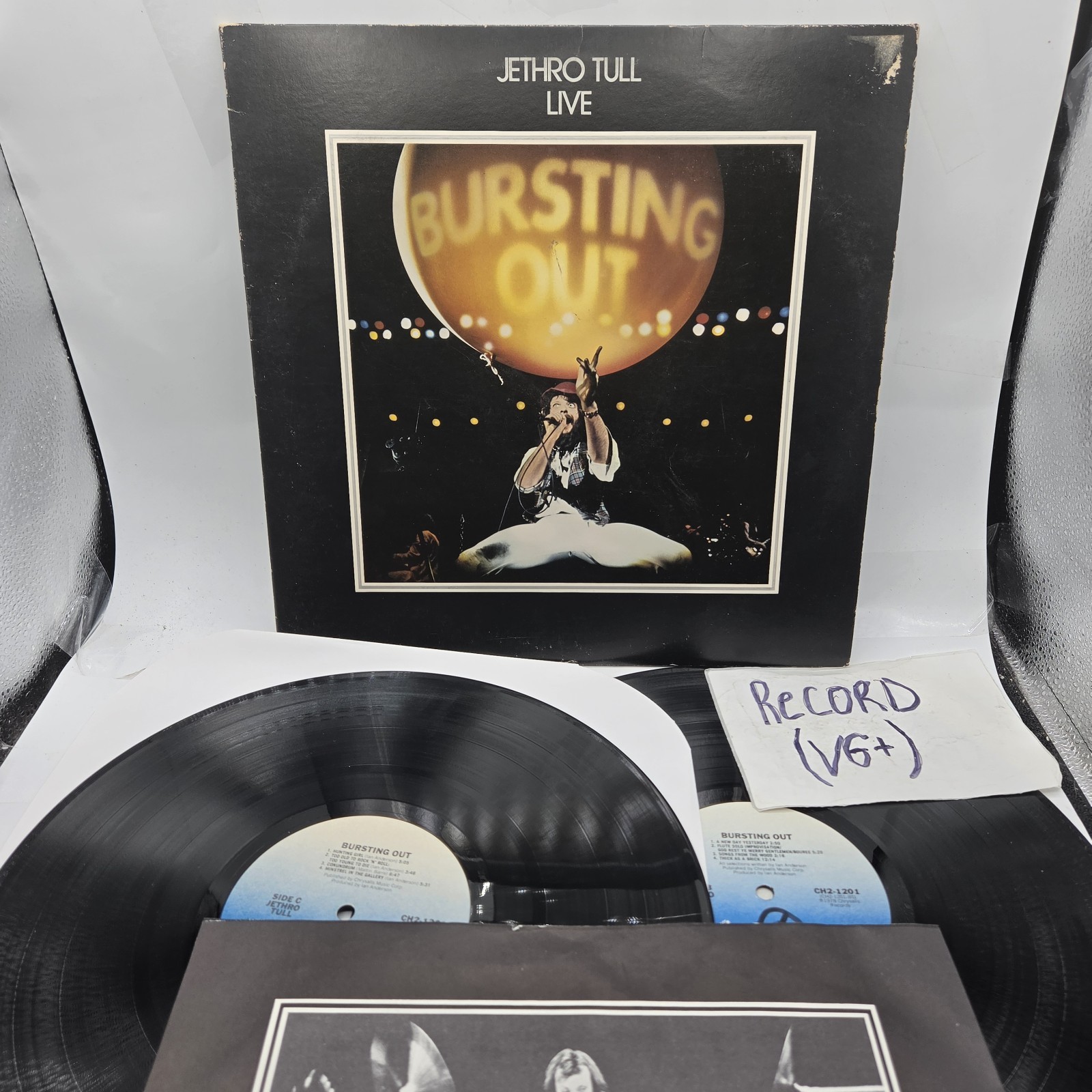 Jethro Tull Bursting Out Vinyl 2LP Live 1978 Chrysalis Vintage VG+