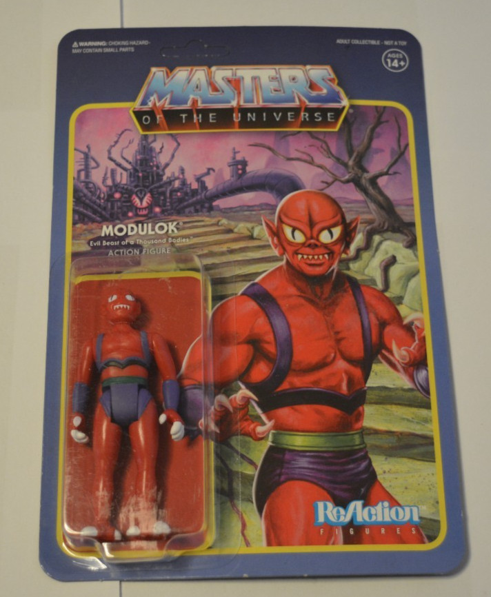 HE-MAN MASTERS OF THE UNIVERSE REACTION SUPER 7 3,75" FIGURE MODULOK