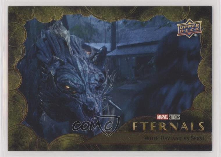 Upper Deck 2023 Marvel Eternals Gold 16/99 Deviant Sersi Wolf vs #27 ob9