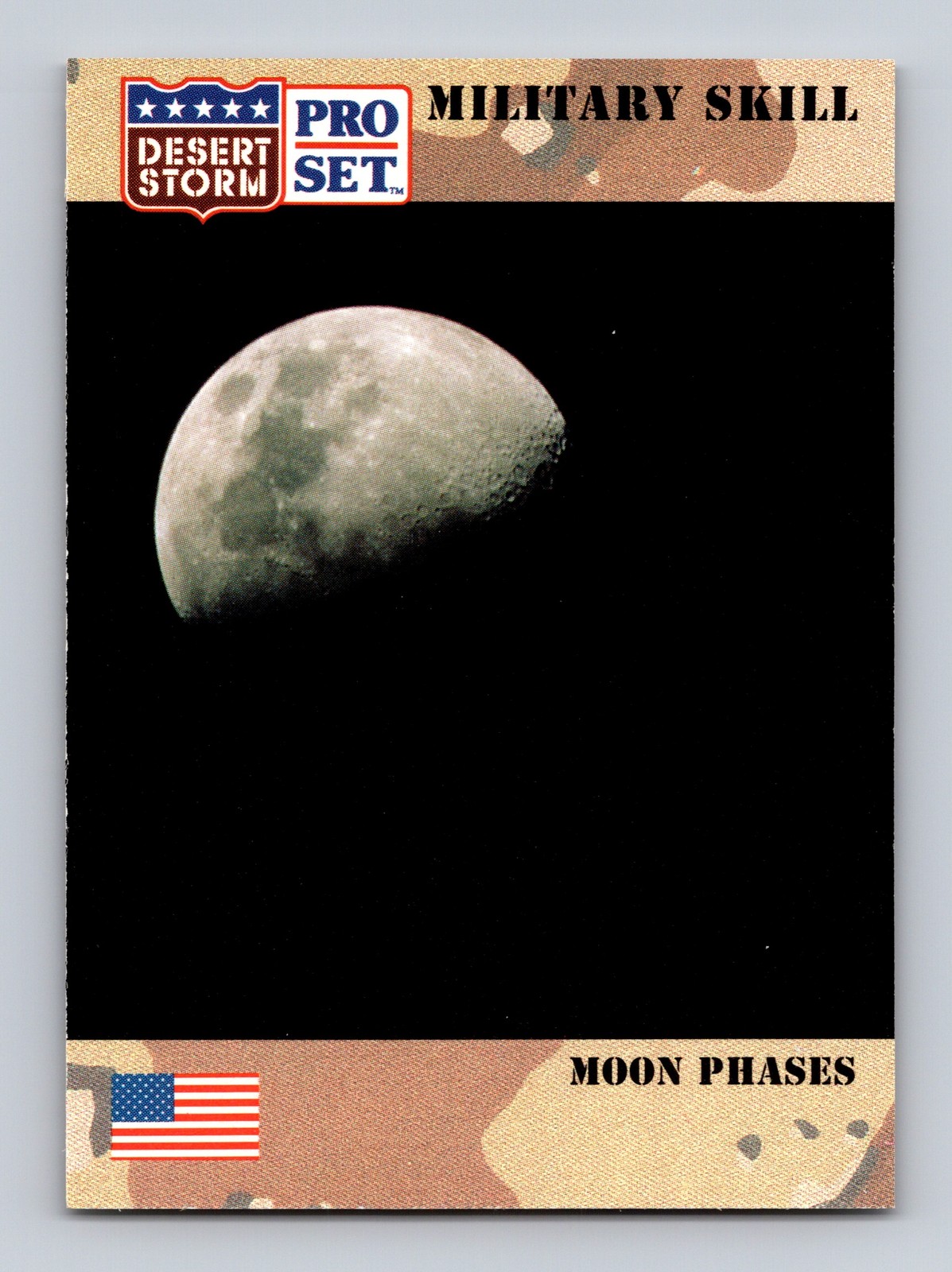 1991 Pro Set Desert Storm #168 fasi lunari