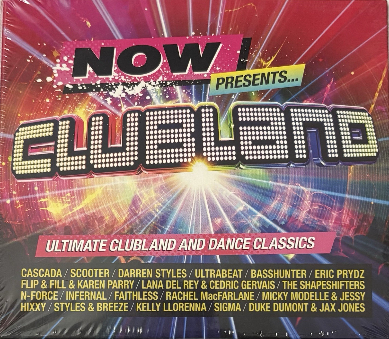 VARIOUS "NOW PRESENTS CLUBLAND" BRAND NEW ORIGINAL 2025 UK 4CD ALBUM IMPORT