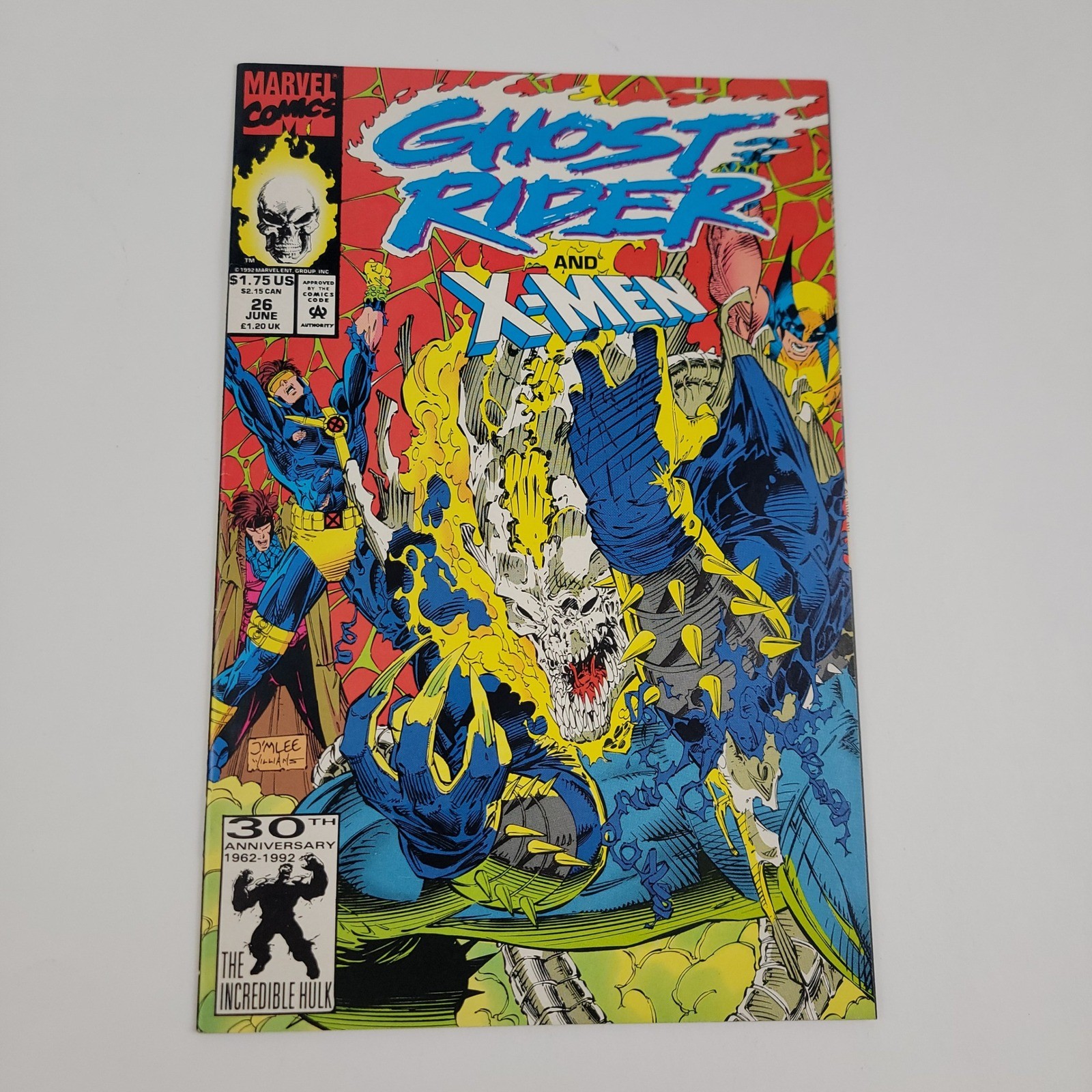 Ghost Rider 26 (1992) Marvel Comics Ghost Rider e X-Men copertina Jim Lee