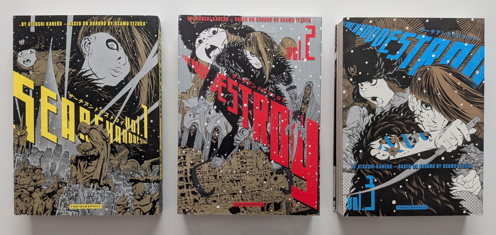 Search and Destroy Manga Inglese Vol 1-3 Set Completo Fantagrafi Volume 1 2 3