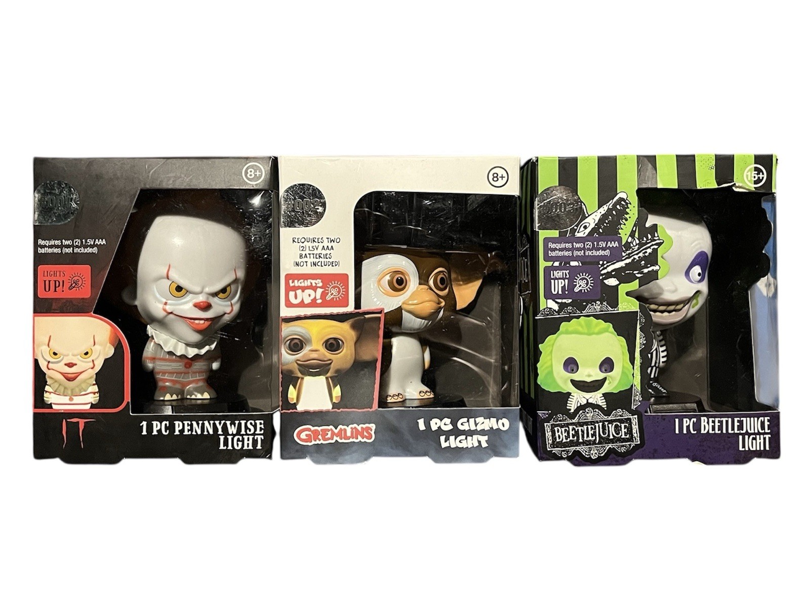 Paladone Horror Series Icon Lights 3 Piece Set Halloween Tabletop Decor
