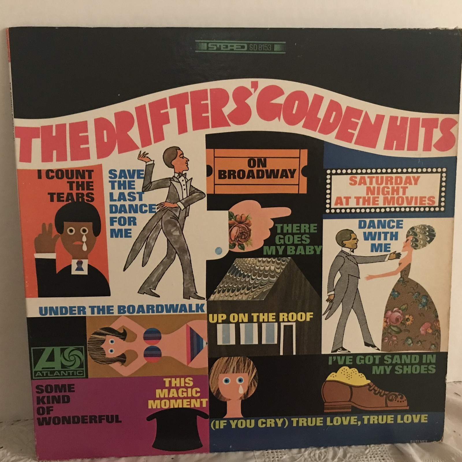 The Drifters Golden Hits LP Vinyl Album Atlantic Records SD 8153 Excellent Soul
