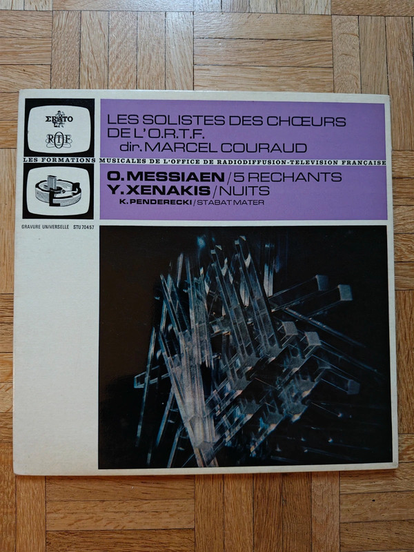 Xenakis / Olivier Messiaen - Les Sollistes des Choeurs de l'Ortf LP Vinyl