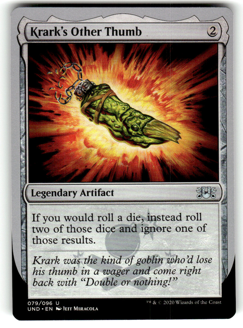Krark's Other Thumb Unsancted 79 U Magic: The Gathering Near Mint