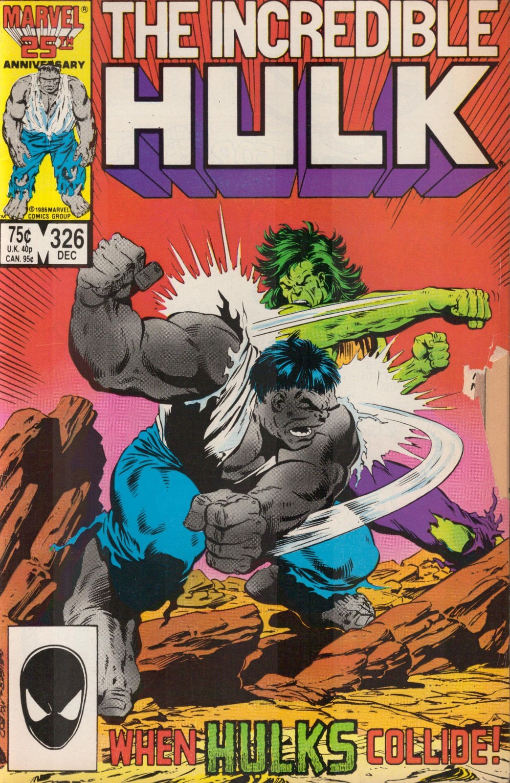 52198: MARVEL THE INCREDIBILE HULK #326 Grado G