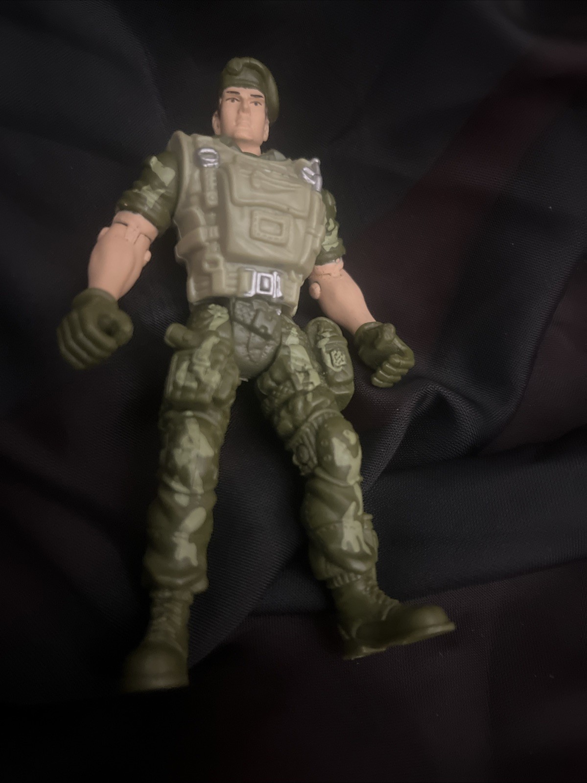 Modellino giocattolo vintage Soldier Force Chap Mei militare 4"