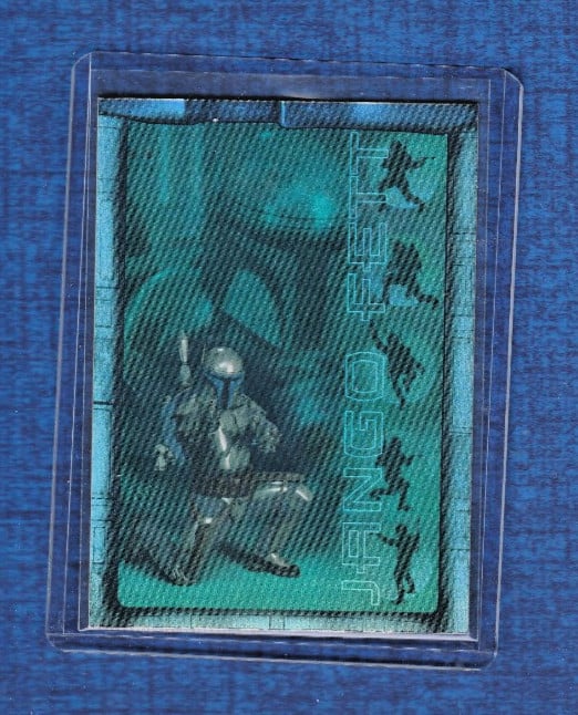 2002 Topps Star Wars Attack of the Clones Prismatic Foil # 3 Jango Fett