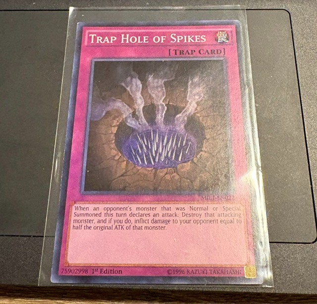 Yugioh! LP Trap Hole of Spikes - MIL1-EN022 - 1st Edition Lightly Played