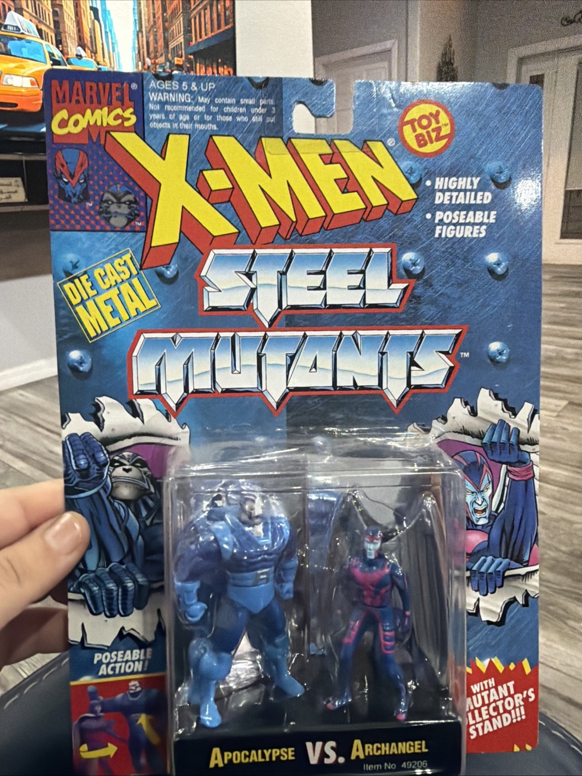 Figurine Vintage Toy Biz 1994 Marvel X-Men Steel Mutants Apocalisse vs Arcangelo