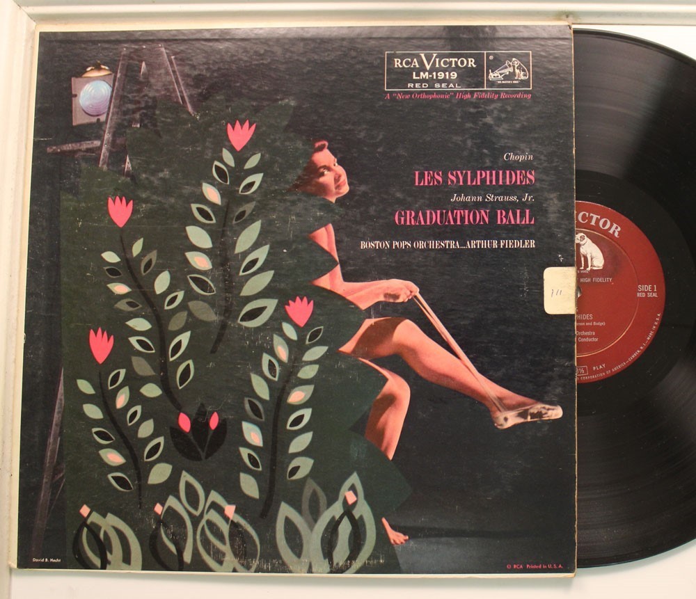 Arthur Fiedler, Boston Pops Orchestra Lp Chopin: Les Sylphides/ Johann Strauss: