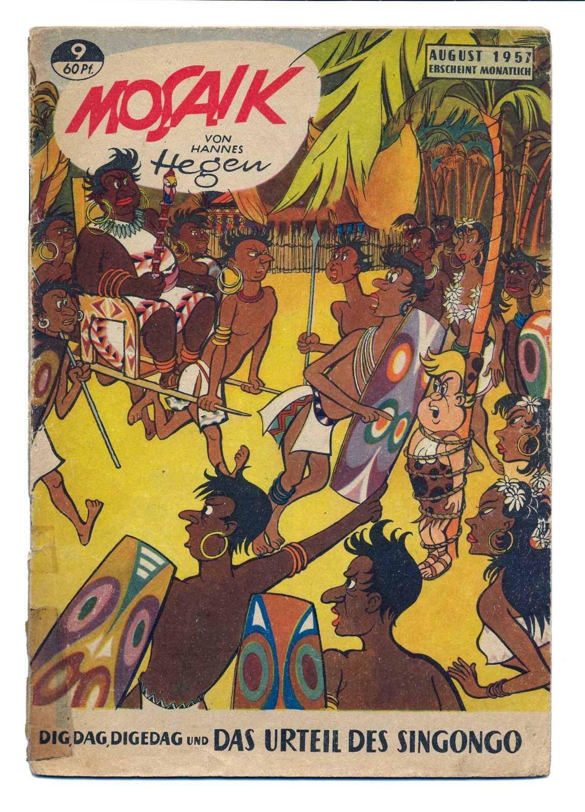 Mosaico n. 9, agosto 1957, originale di Hannes Hegen