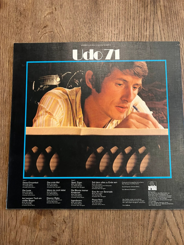„Udo 71“ Schallplatte Udo Jürgens Stereo West Germany